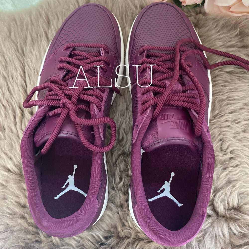 Nike Air Jordan 1 Retro Low NS Bordeaux Maroon W - Picture 7 of 8